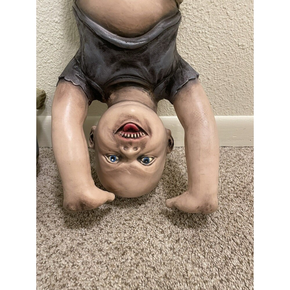 Spirit Halloween Zombie Baby Handstand Larry 20" - Picture 2 of 4